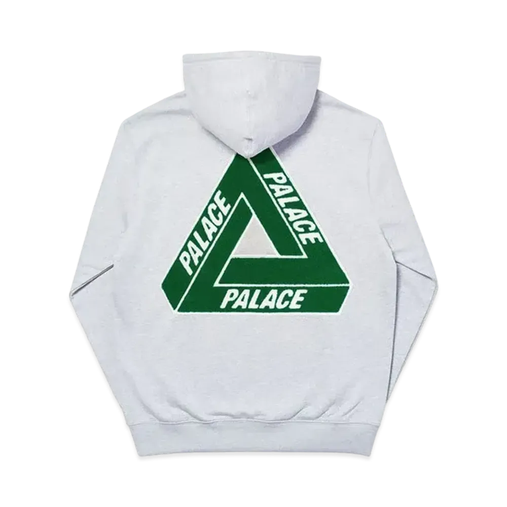 PALACE Tri-Chenille Hood "Grey"