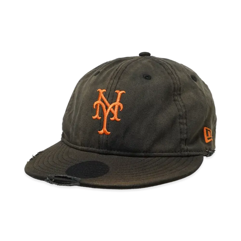 NEW ERA Powered by GORO NAKATSUGAWA (MIN-NANO) 9Thirty New York Mets Damage / Packable Visor / Monterey Wash "Black"