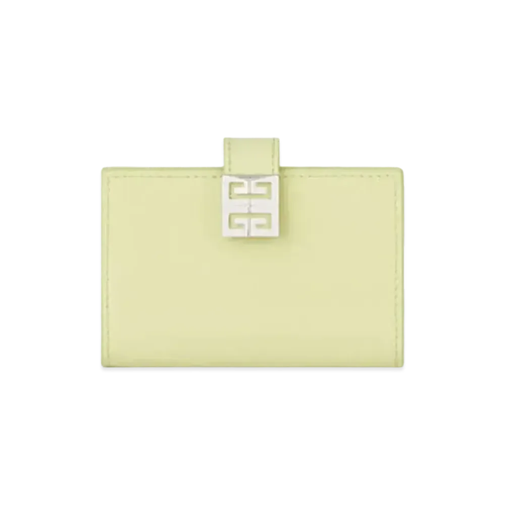 GIVENCHY 4G Cardholder in Box Leather "Avocado Green"