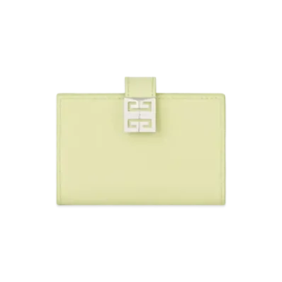 GIVENCHY 4G Cardholder in Box Leather "Avocado Green"