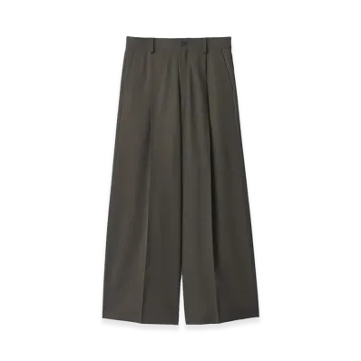 ssstein Extra Wide Trousers "Grey Khaki"