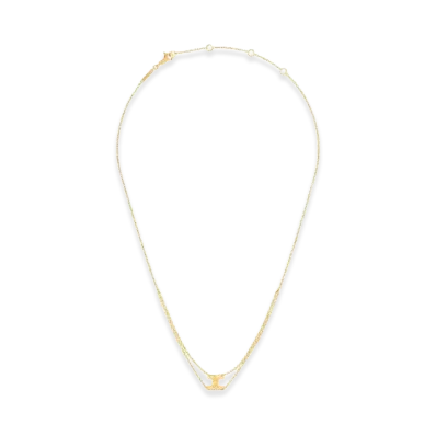 CELINE Triomphe Suspended Necklace In Brass With Gold Finish "Gold"