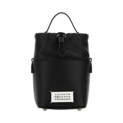 Maison Margiela Leather Mini 5AC Bucket Bag "Black"