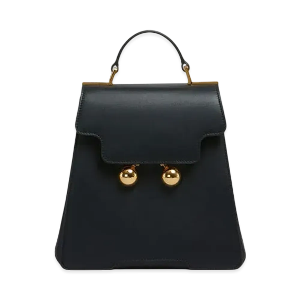 Marni Leather Trunkaroo Backpack "Black"