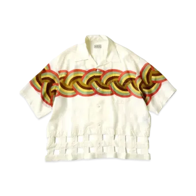KAPITAL Silk Rayon Rainbow Wind Pen Aloha Shirt "Kinari"