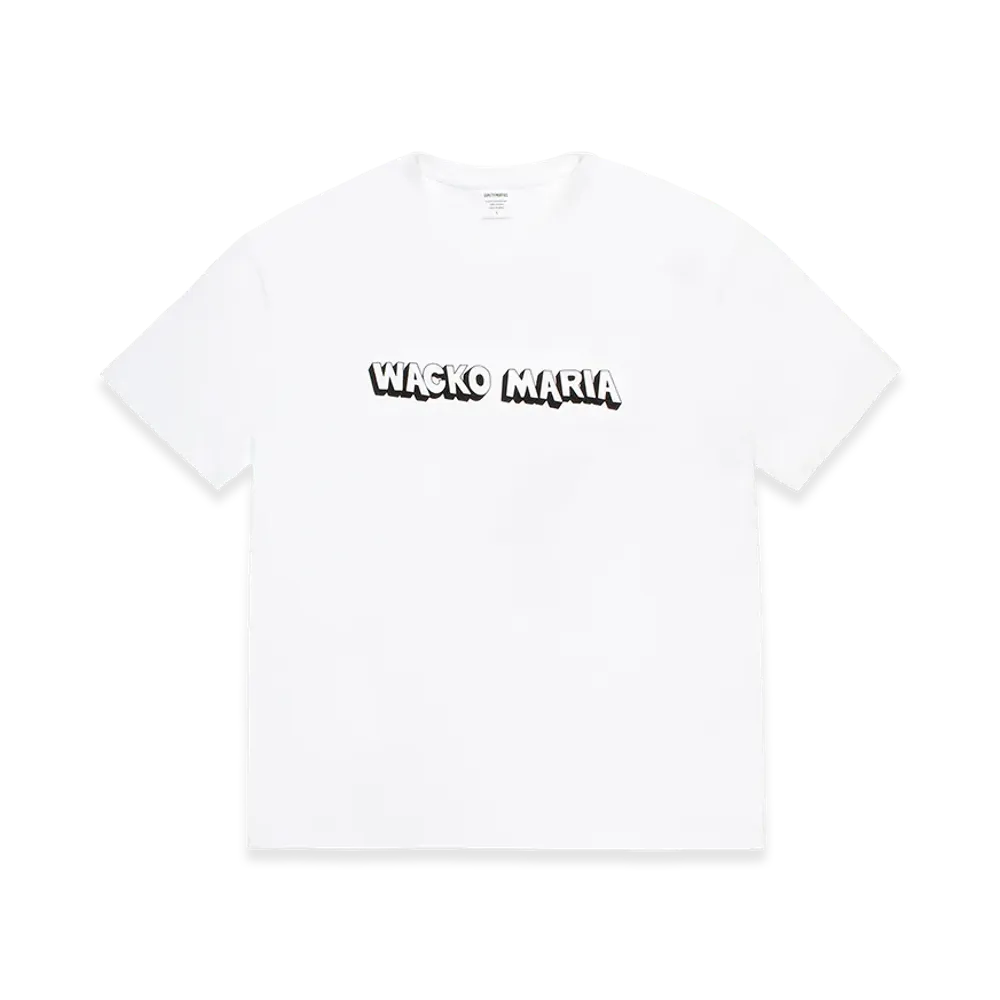 WACKO MARIA Washed Heavy Weight T-Shirt "White"