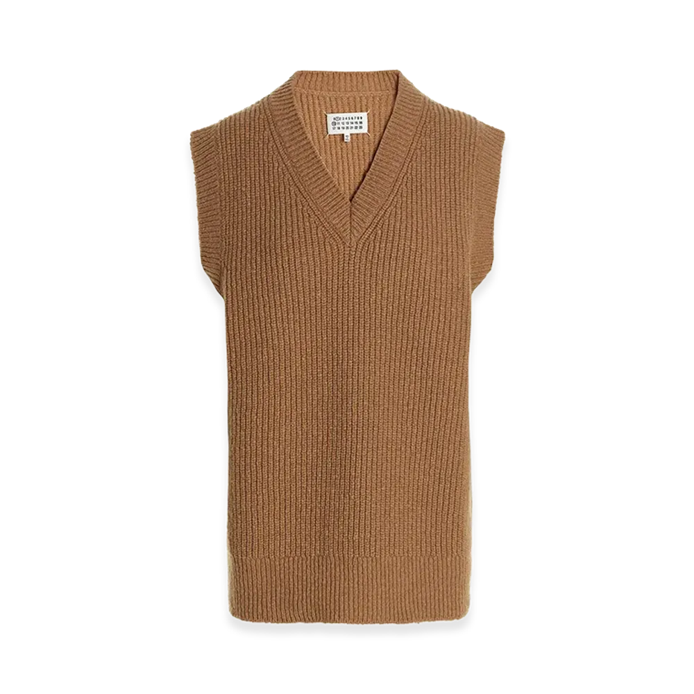 Maison Margiela V-Neck Vest "Beige"