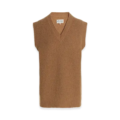 Maison Margiela V-Neck Vest "Beige"