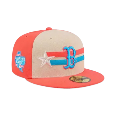NEW ERA 59Fifty On-Field 2024 MLB All-star Game Boston Red Sox "Coral Pink"