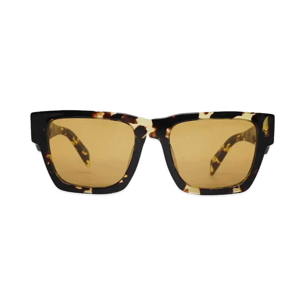 PRADA PR A06SF "TORTOISE BLACK MALT/YELLOW"