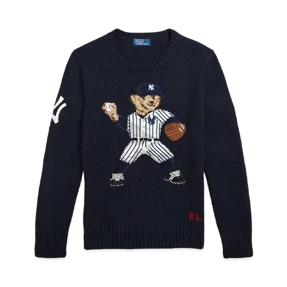 Polo Ralph Lauren x Yankees limited collection Bear Sweater "Navy"