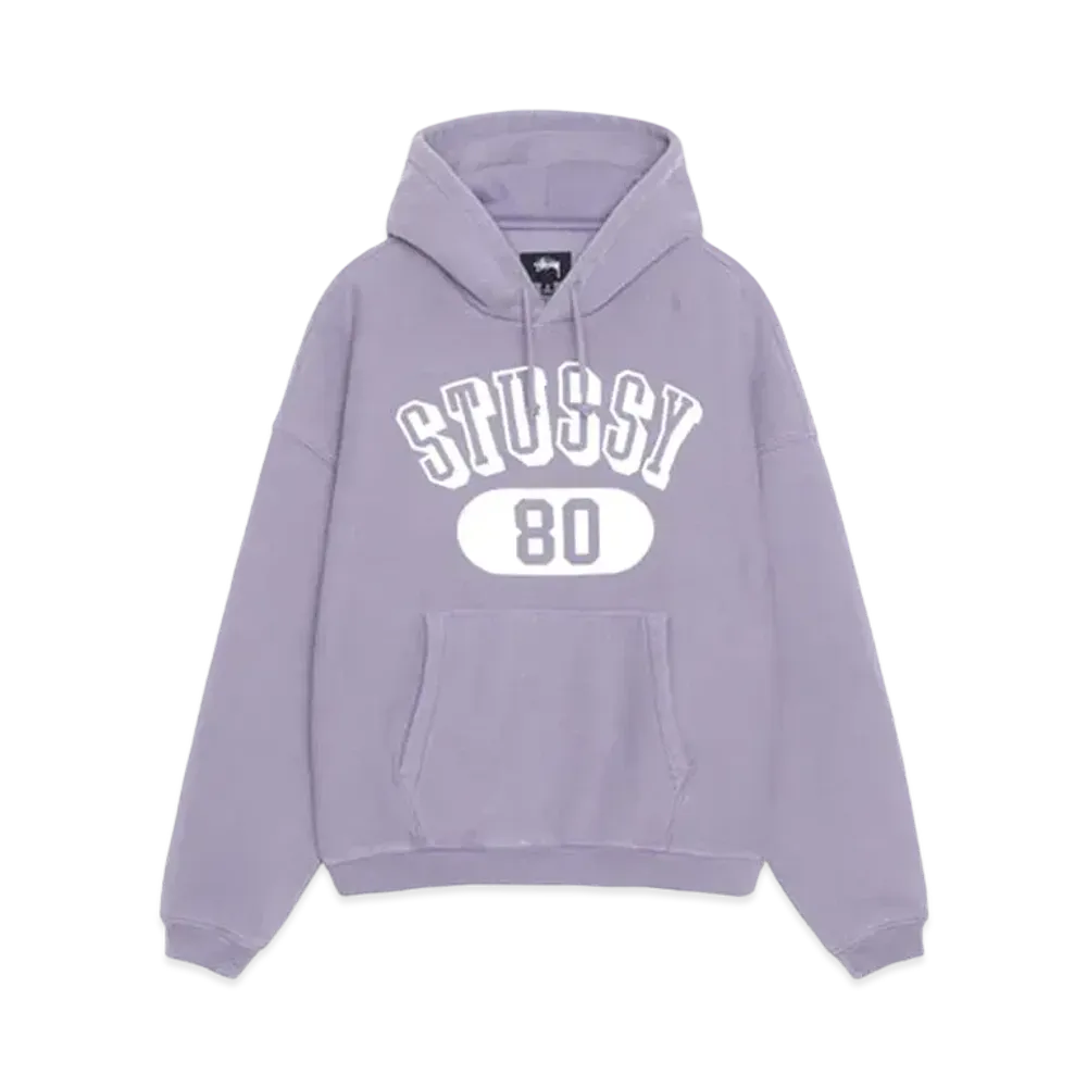 Stussy 80 Relaxed Hoodie "Ash Purple"