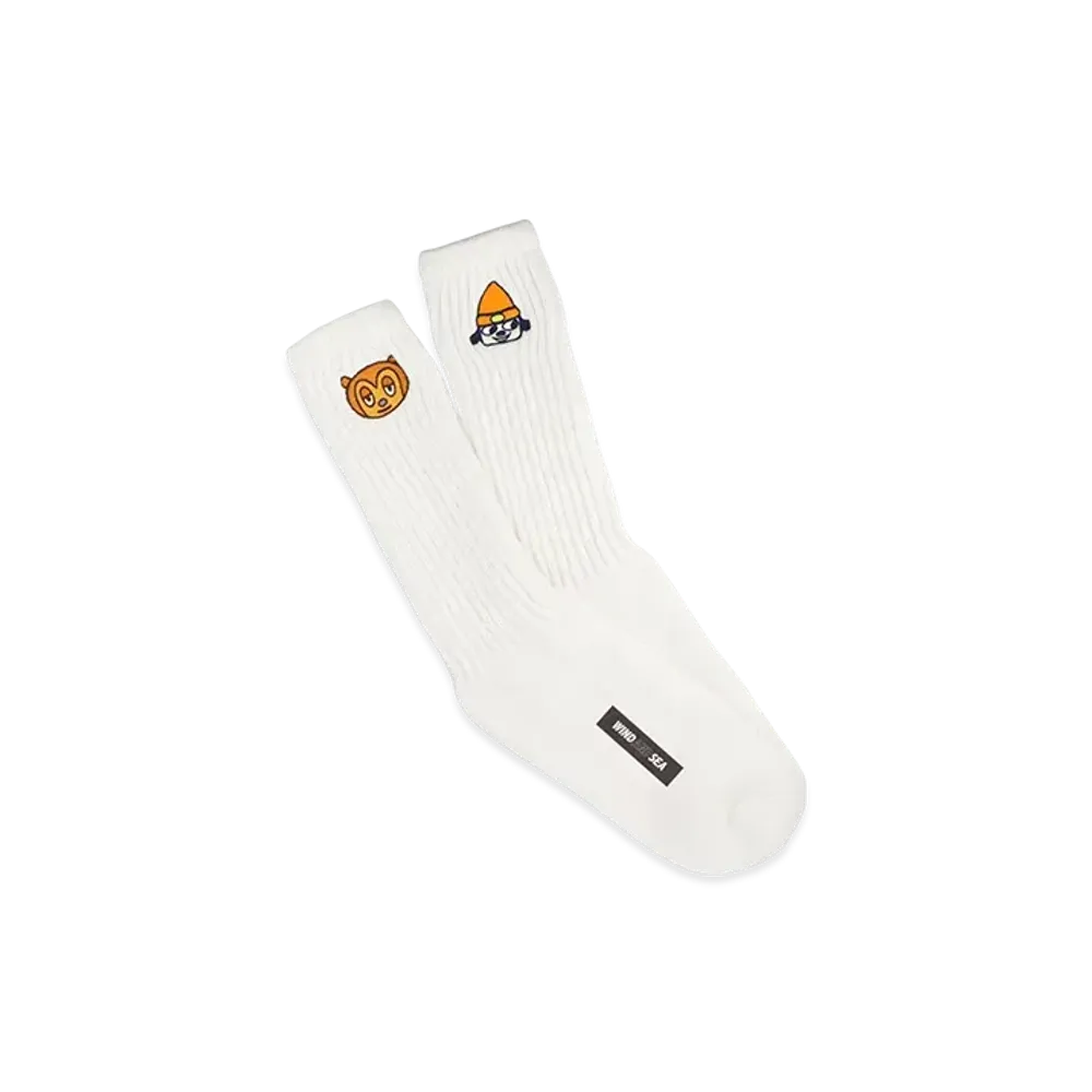 WIND AND SEA x PARAPPA THE RAPPER Tube Sox "White"