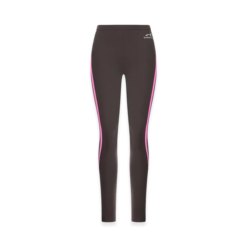 BALENCIAGA Women's Techwear Leggings "Brown/Pink"
