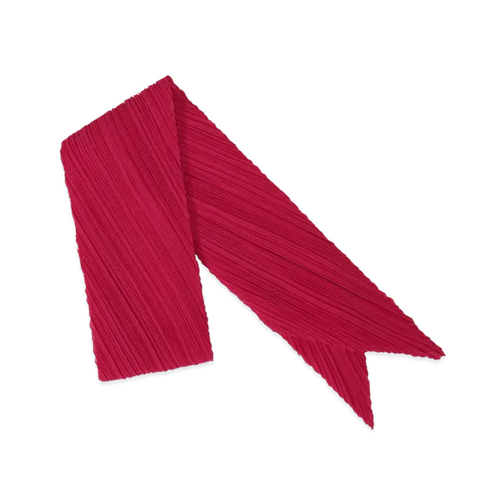 PLEATS PLEASE ISSEY MIYAKE Colorful Scarf "Carmine"