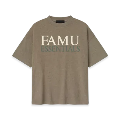 FEAR OF GOD ESSENTIALS x FAMU 90s Tee "Homestead Heather"