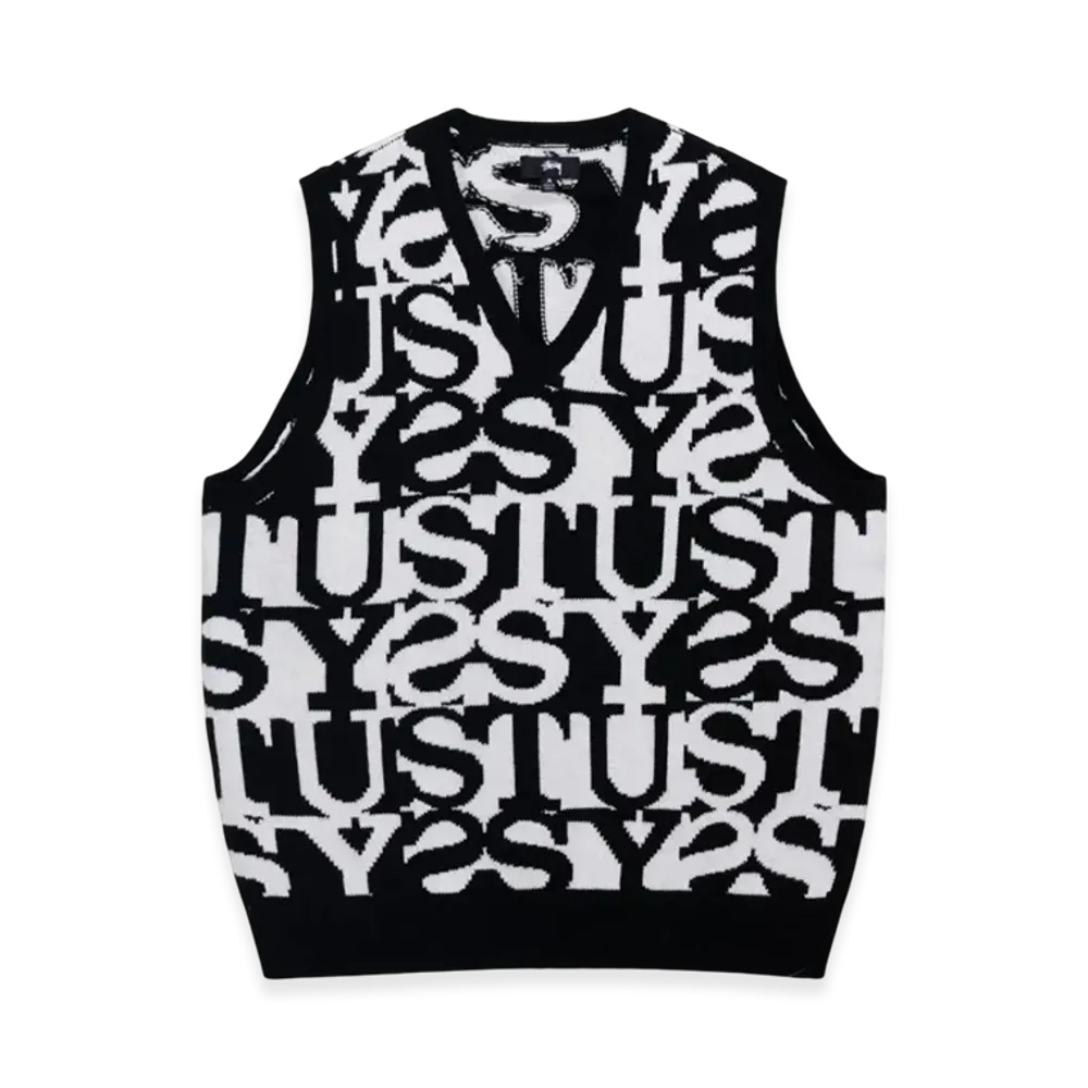 Stussy Stacked Sweater Vest "Ivory"