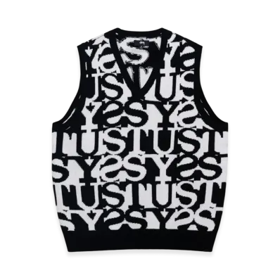 Stussy Stacked Sweater Vest "Ivory"