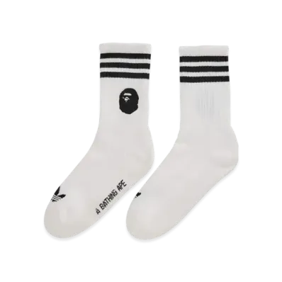 adidas x A BATHING APE Socks "White/Black"