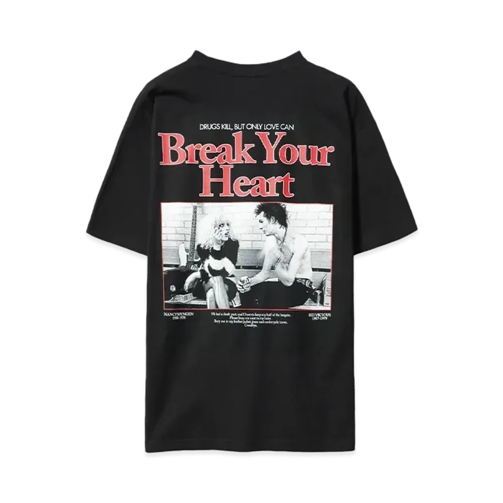 Bedwin & the heartbreakers S/S PRINTED TEE A.COX "BLACK"