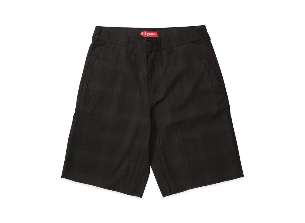 Supreme Work Short (26SS) "Black Plaid"