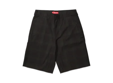 Supreme Work Short (26SS) "Black Plaid"
