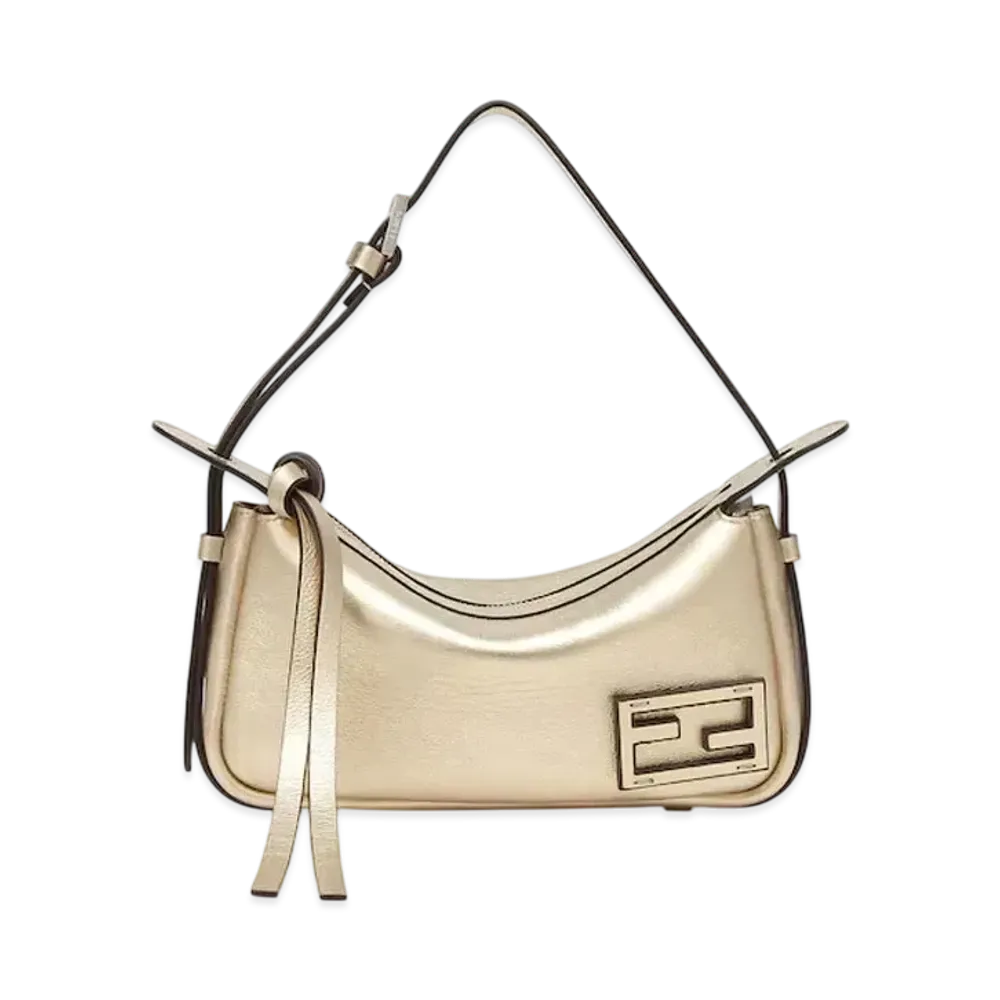FENDI Simply Fendi Mini Metallic Leather "Gold"