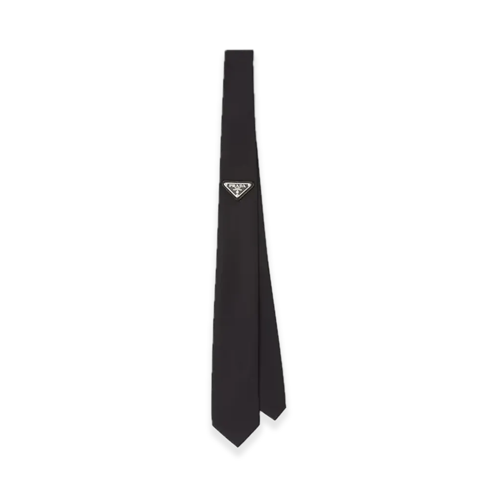 PRADA Re-Nylon Gabardine Tie "Black"