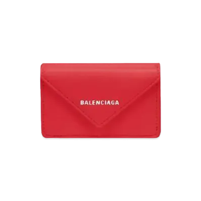 BALENCIAGA Papier Mini Wallet "Rouge Tango"