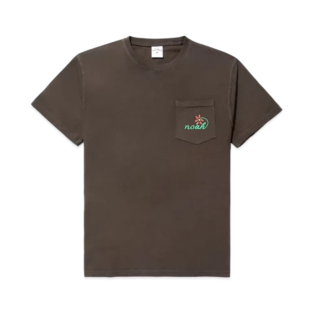 Noah Florist Pocket Tee "Brown"