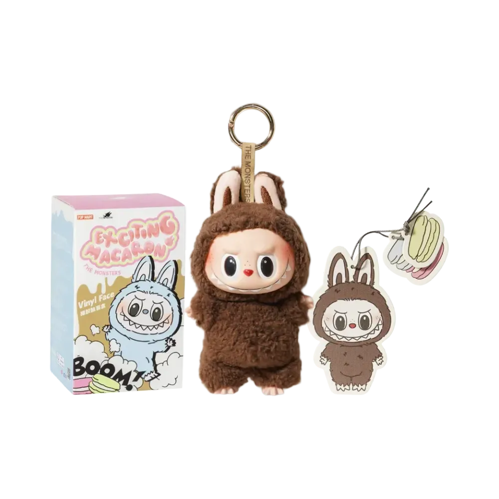 POP MART THE MONSTERS (LABUBU) Exciting Macaron Plush Series CHESTNUT COCOA (Secret)