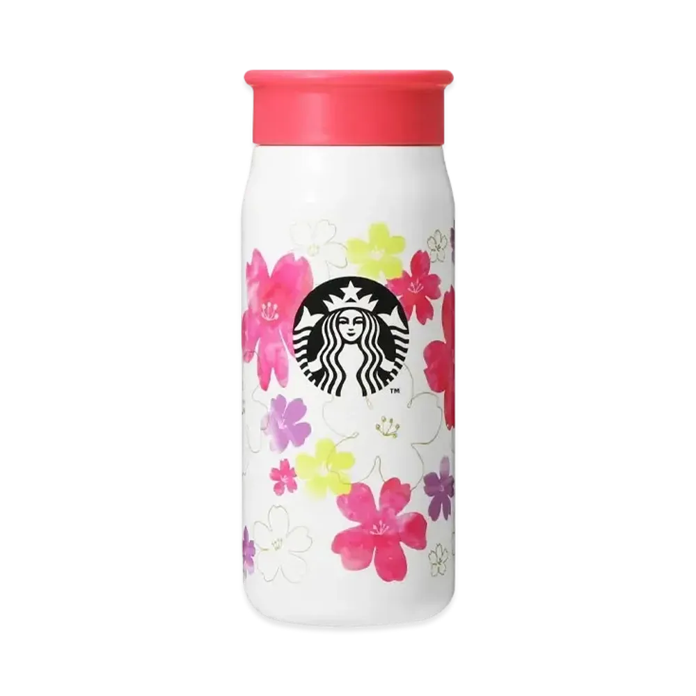 STARBUCKS SAKURA 2024 Stainless steel mini bottle 355ml "white"