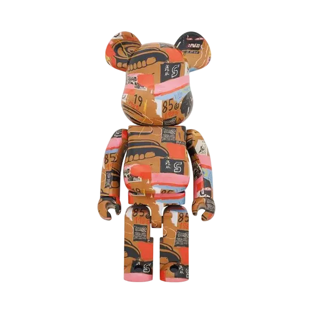 Bearbrick Andy Warhol × JEAN-MICHEL BASQUIAT #2 1000%