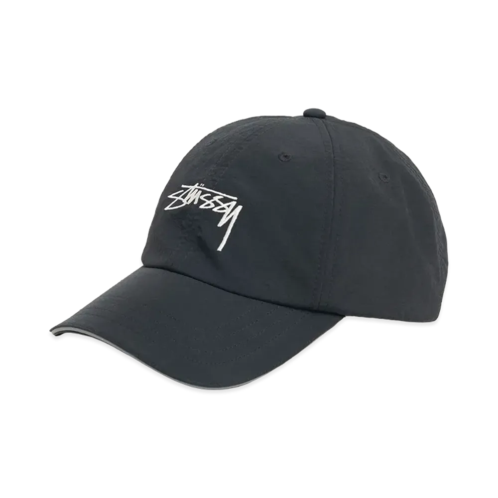 Stussy Low Profile Smooth Stock Strapback "Black"