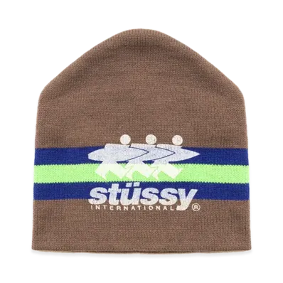 Stussy Stripe Ski Beanie "Tan"