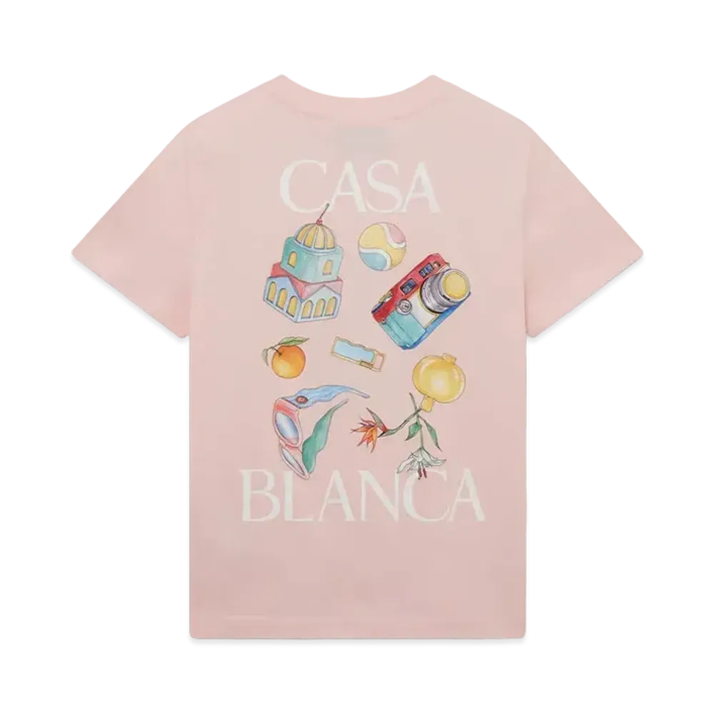 Casablanca Memphis Elements T-Shirt "Pink"
