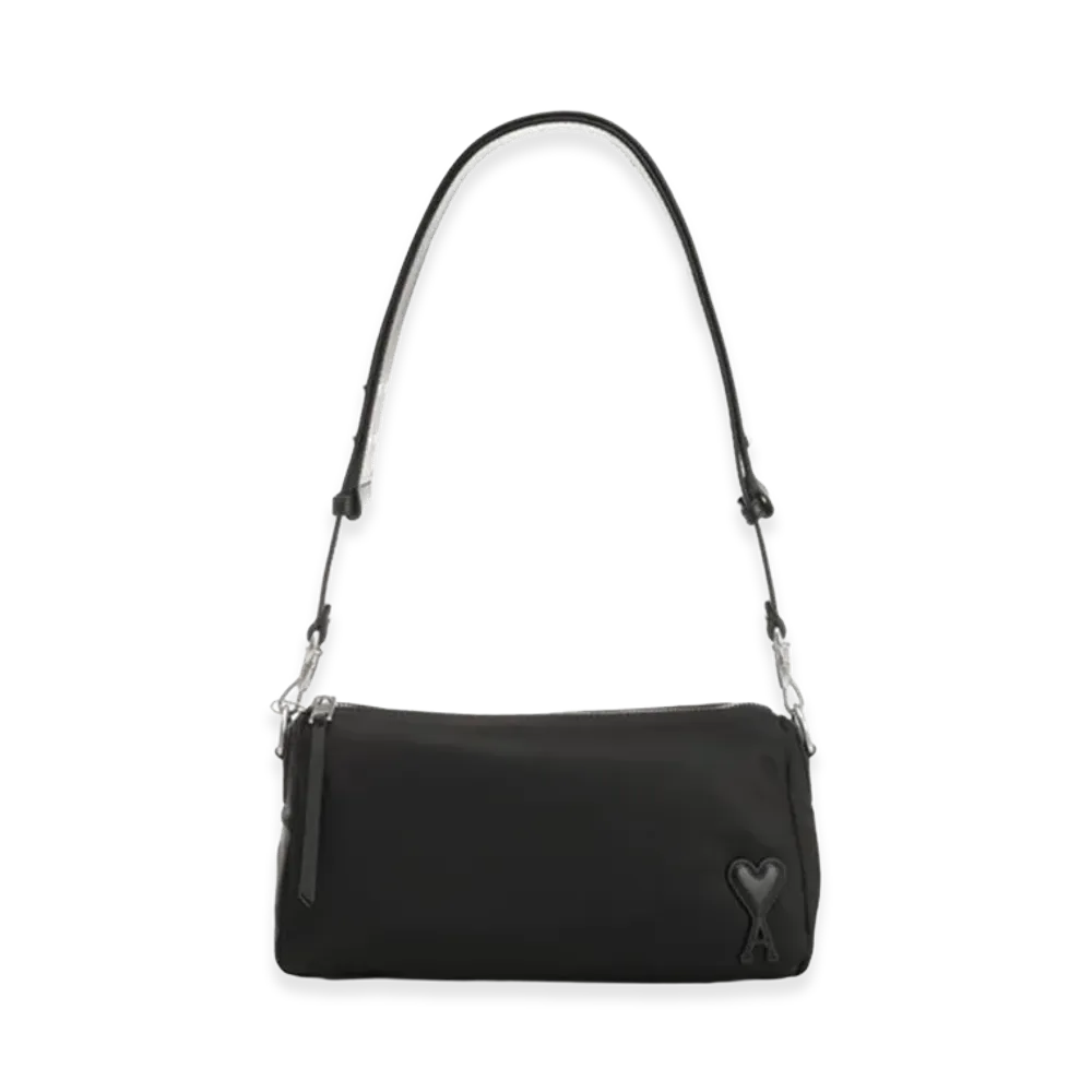 AMI PARIS Nylon Marcel Bag "Black"