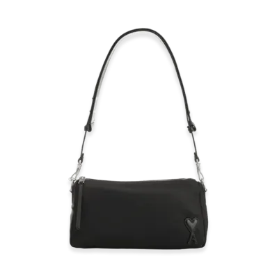 AMI PARIS Nylon Marcel Bag "Black"