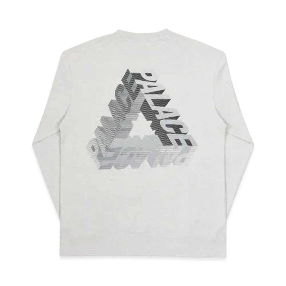 PALACE P-3D Longsleeve "Grey Marl"