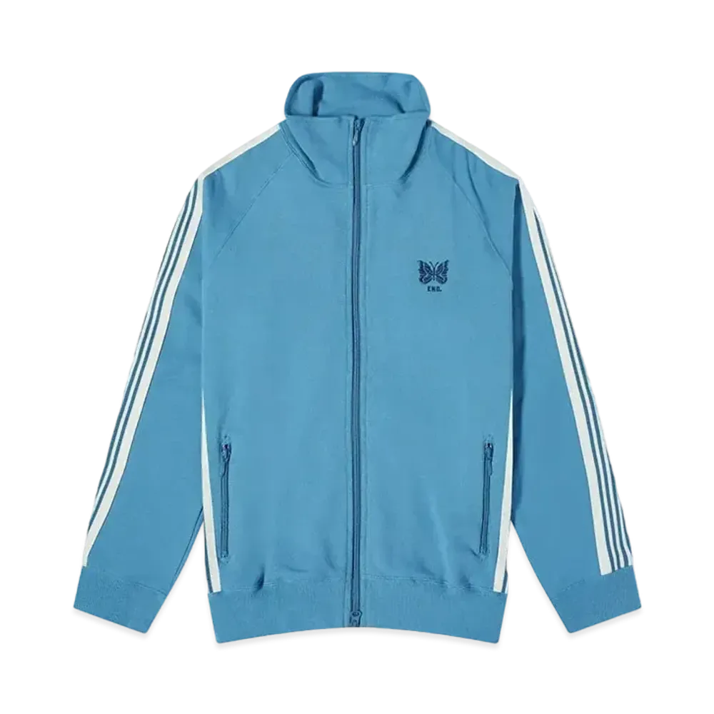 Needles x END. Indigo Wash Jersey Track Jacket "Indigo Wash"