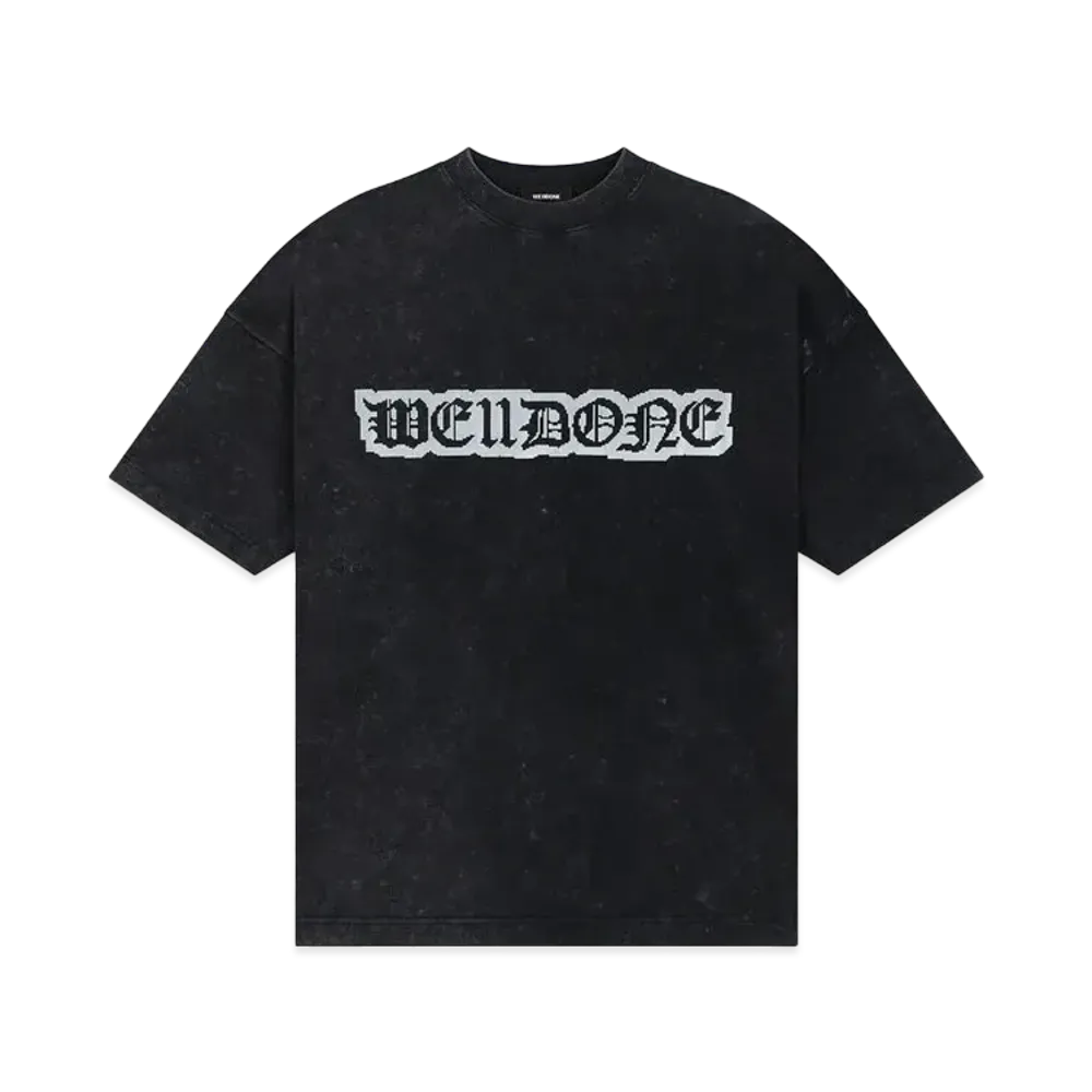 WE11DONE Pixel Logo T-shirt "Black"