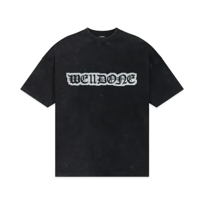 WE11DONE Pixel Logo T-shirt "Black"