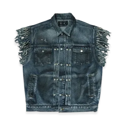 THUG CLUB TC Angels Denim Vest "Blue"