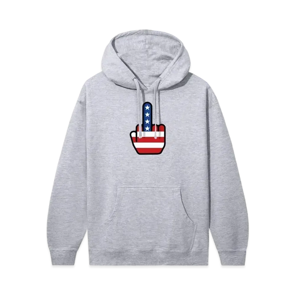 ANTI SOCIAL SOCIAL CLUB Deuces Hoodie "Grey Heather"