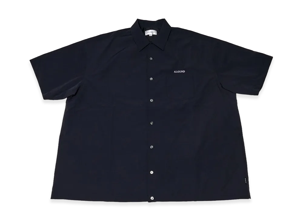 ALOUND Tech Nylon Wide Shirts "Black"