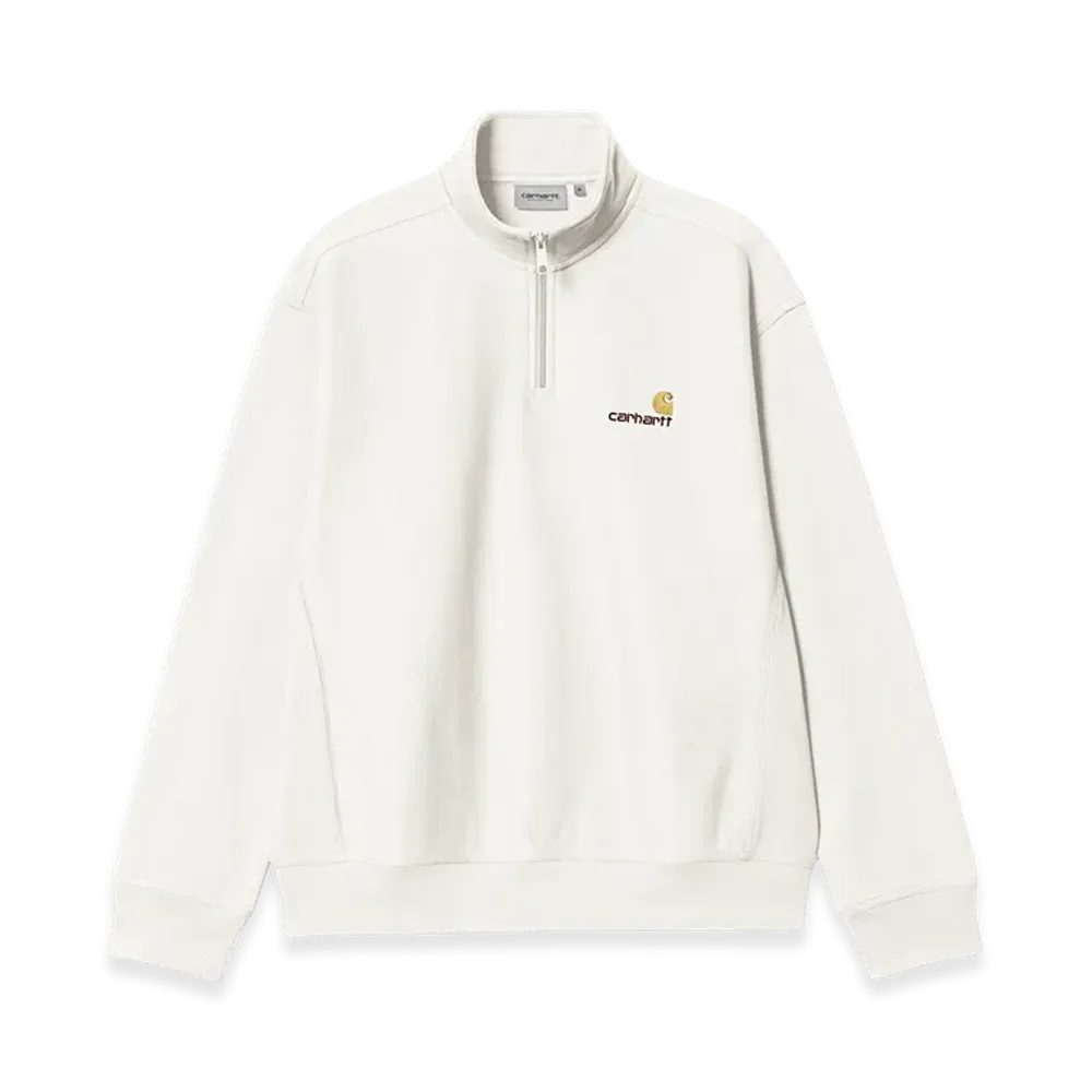 Carhartt WIP Half Zip American Script Sweatshirt "Wax"