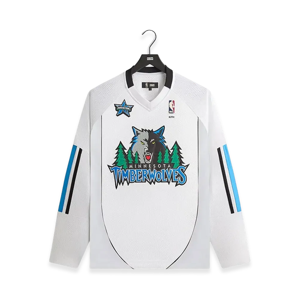 Kith x NBA All-Star Minnesota Timberwolves Samuel Shirt "White"