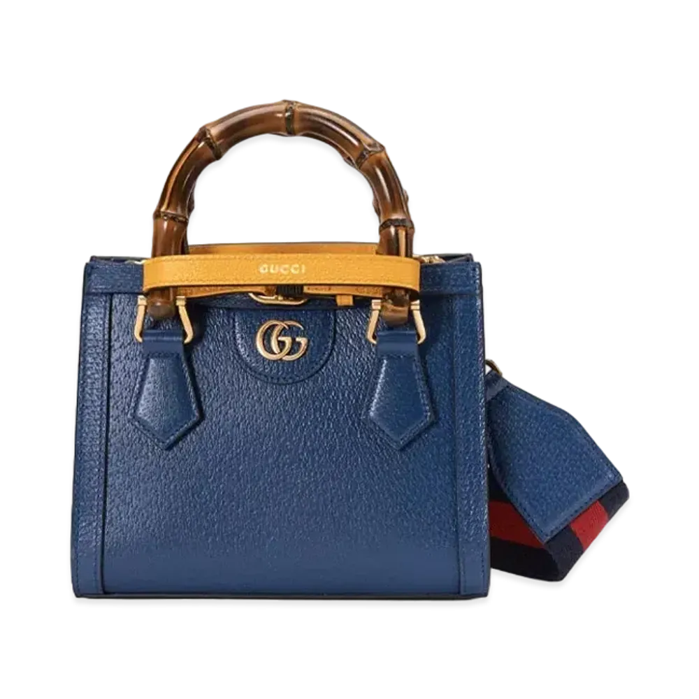 GUCCI Gucci Diana Mini Tote Bag "Royal Blue Leather"