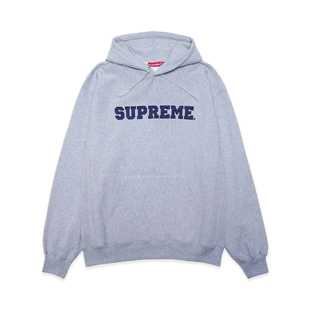 Supreme Collegiate Hooded Sweatshirt "Heather Grey"