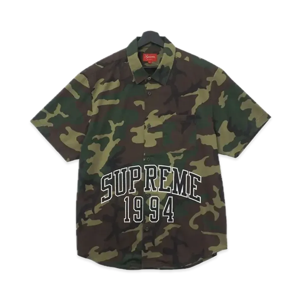 Supreme Arc Logo S/S Work Shirt "Camo"